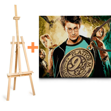 Výhodný set - stojan a plátno na vymalování Harry Potter 1
