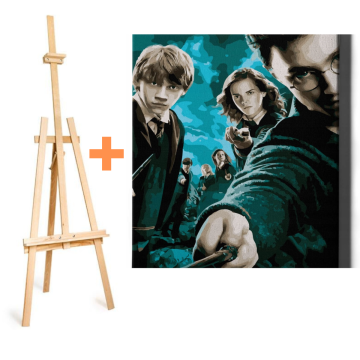 Výhodný set - stojan a plátno na vymalování Harry Potter 2