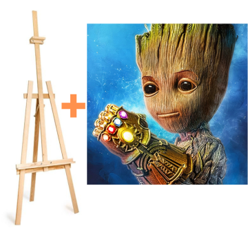 Výhodný set - stojan a plátno na vymalování - Já jsem Groot